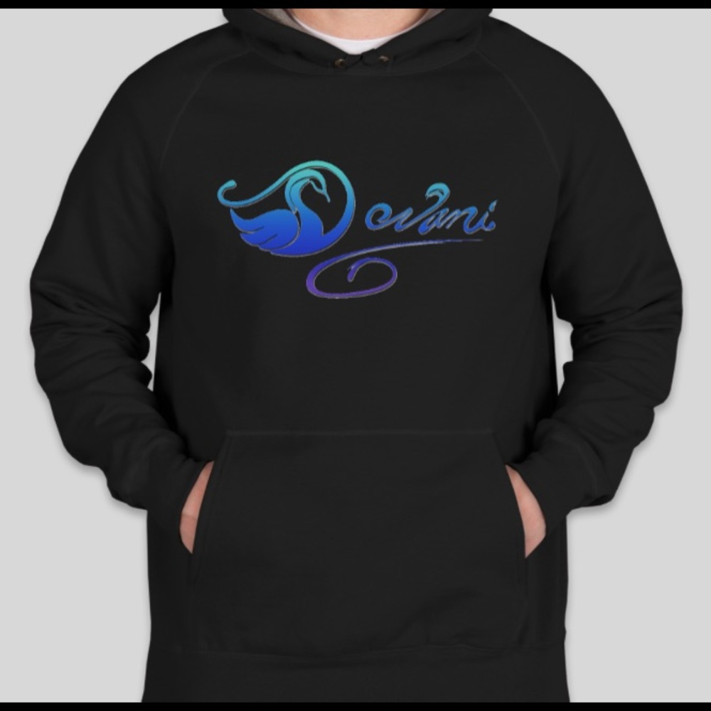 Devani Trademarked Mens Black Hoodie